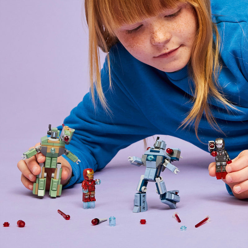 Load image into Gallery viewer, Lego marvel - iron man en war machine vs. hammer drones constructiespeelgoed (76320)
