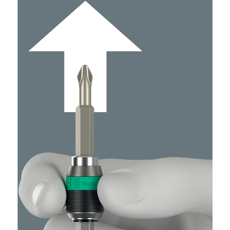 Load image into Gallery viewer, Wera kraftform kompakt 838 ra-r m set 1 bitset (zwart groen, 15‑delig)
