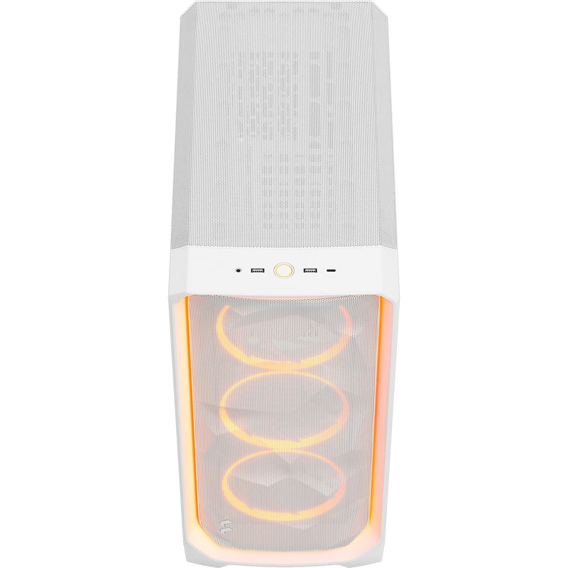 Cargue la imagen en el visor de la galería, Fractal design meshify 3 ambience pro rgb midi tower behuizing (wit | 2x usb-a | 1x usb-c | rgb | tempered glass)
