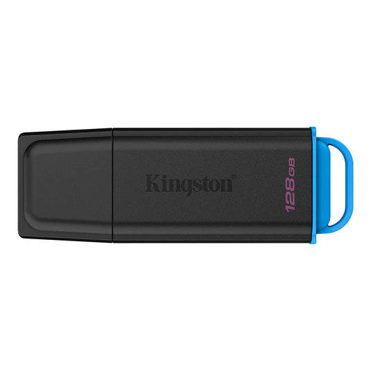 Kingston datatraveler exodia 128 gb usb-stick (zwart blauw, usb-a 3.2 gen 1 (5 gbit s))
