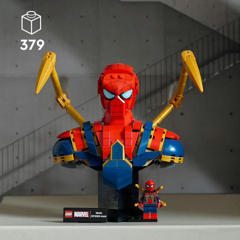 Load image into Gallery viewer, Lego marvel - iron spider-man buste constructiespeelgoed (76326)
