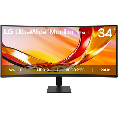 Lg ultrawide 34u601b-b 34 curved monitor (zwart, hdmi, displayport, amd freesync, 120 hz)