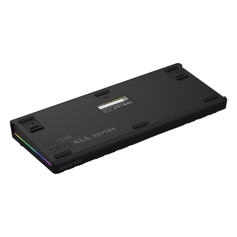Chargez l'image dans la visionneuse de la galerie, Hator skyfall pro wireless rgb mechanisch gaming toetsenbord (zwart, us lay-out (qwerty), hator aurum vanilla silent, 80% (tkl), rgb, double-shot pbt, hot-swap, 2.4ghz | bluetooth | usb-c)

