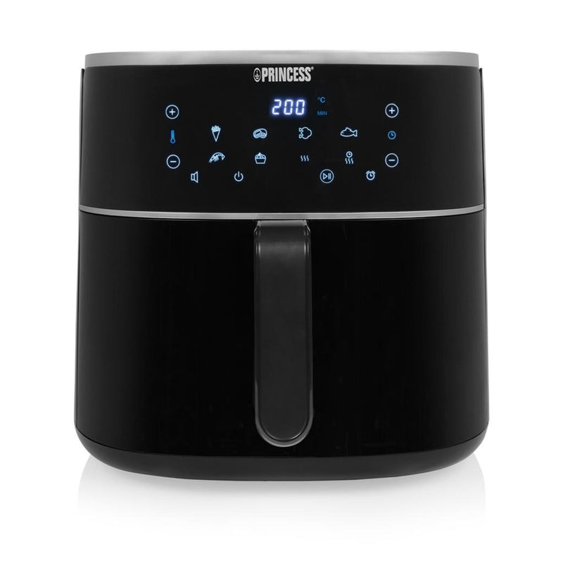 Load image into Gallery viewer, Princess 182254 digitale airfryer 8l heteluchtfriteuse (zwart, 8 liter | hetelucht | verstelbaar airfryerrek | bpa-vrij)
