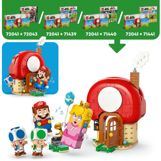 Lego super mario 72041 toads huisfeestje