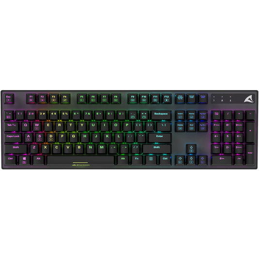 Sharkoon skiller sgk20 rgb mechanisch gaming toetsenbord (zwart, us lay-out (qwerty), huano brown, 100%, rgb)