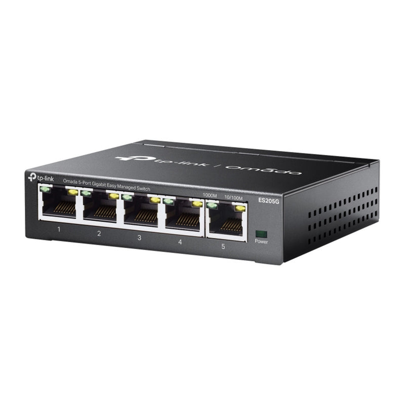 Chargez l'image dans la visionneuse de la galerie, Tp-link omada es205g 5-poort gigabit easy managed switch (zwart)
