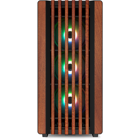 Sharkoon rebel c70g rgb midi tower behuizing (zwart | 2x usb-a | 1x usb-c | rgb | tempered glass)