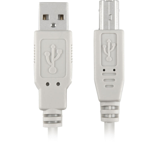 Sharkoon usb-a 2.0 > usb-b kabel (grijs, 0,5 meter)
