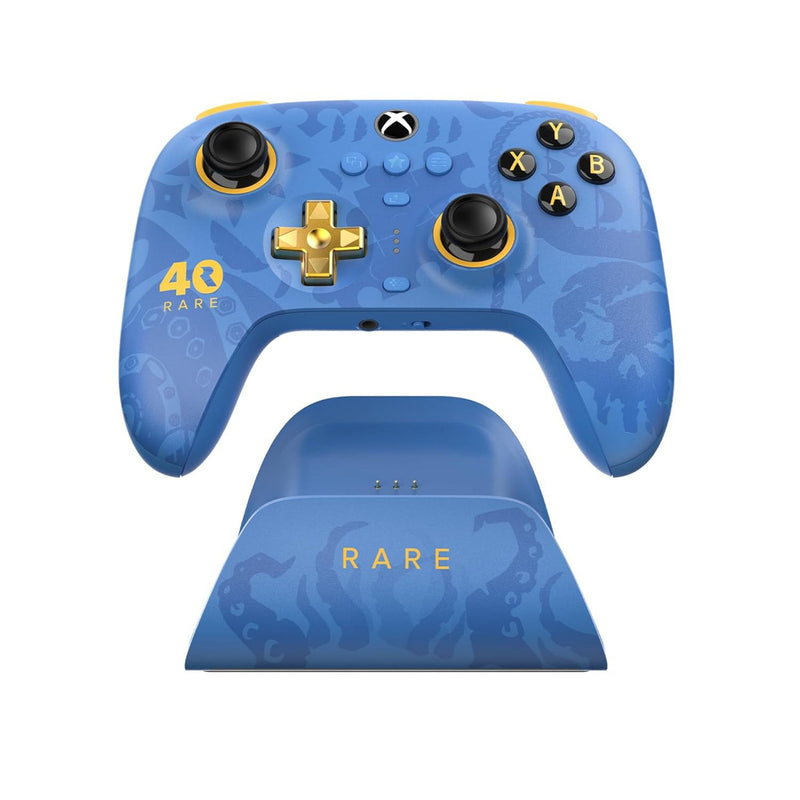 Cargue la imagen en el visor de la galería, 8bitdo ultimate 3-mode controller for xbox - rare 40th anniversary edition (blauw goud, xbox series x|s, xbox one, pc, bluetooth usb-c 2.4 ghz )
