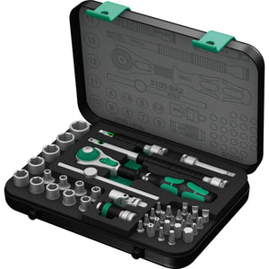 Wera 8100 sa 2 zyklop speed ratel- en doppenset, 1 4 -aandrijving, metrisch, 42 -delig - 1 stuk(s) - 05003533001