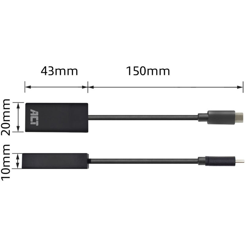 Load image into Gallery viewer, Act connectivity usb-c naar hdmi female adapter (zwart)
