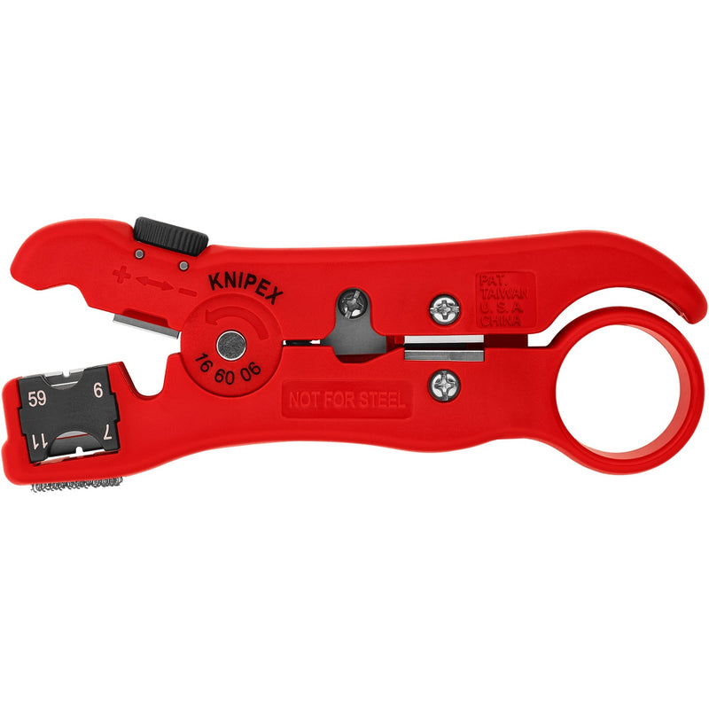 Load image into Gallery viewer, Knipex afstriptang voor coax- en datakabels 166006sb kabelstrip- ontmantelingsgereedschap
