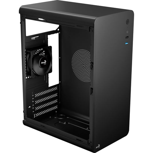 Aerocool cs110 mini tower behuizing (zwart | 2x usb-a)