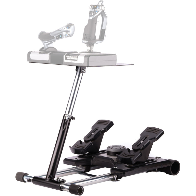 Load image into Gallery viewer, Wheel stand pro deluxe v2 thrustmaster hotas warth houder (zwart, voor thrustmaster hotas warthog, saitek x-55, x52, pro en x65)
