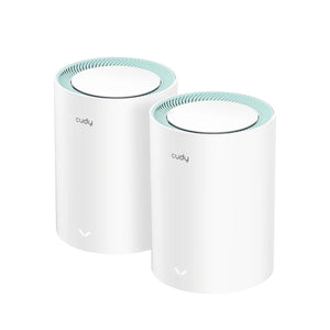 Cudy ac1200 gigabit mesh wi-fi system (2-pack) mesh router (wit)