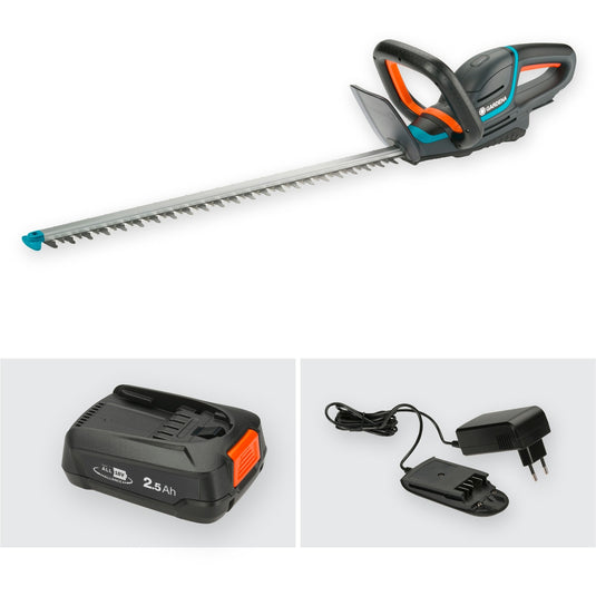 Gardena accuheggenschaar comfortcut 60 18v p4a set - tuingereedschapsaccu
