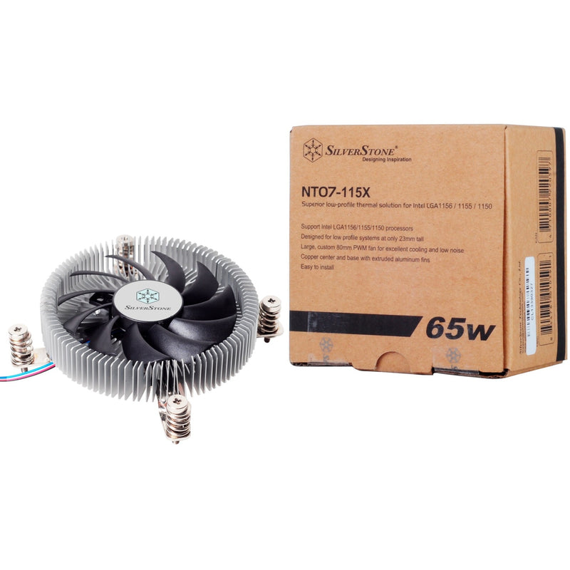 Afbeelding laden in galerijviewer, Silverstone nitrogon nt07-115x cpu-koeler (pwm-aansluiting, ultra low profile)
