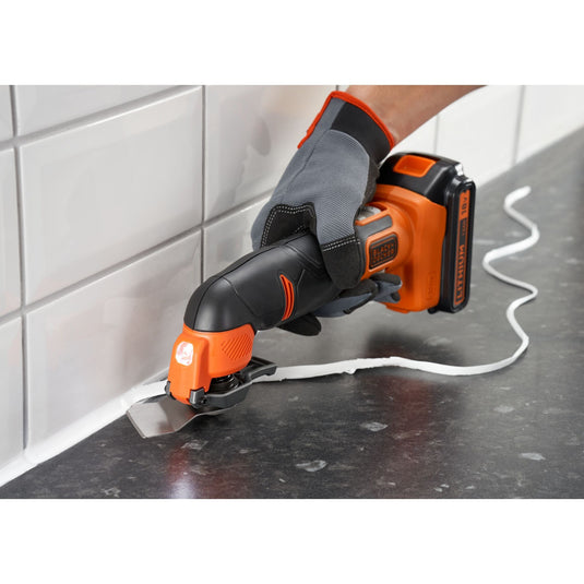 Black+decker bdcos18n-xj 18v oscillerende multitool multifunctioneel gereedschap (oranje zwart, accu en oplader niet inbegrepen)
