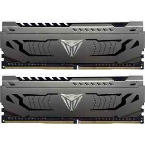 Patriot 16 gb ddr4-3200 kit werkgeheugen (grijs, pvs416g320c6k, viper steel, xmp)