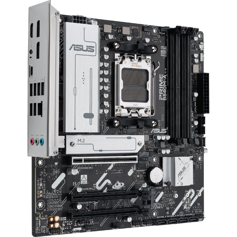 Load image into Gallery viewer, Asus prime b840m-a-csm socket am5 moederbord ( 2,5gb-lan, sound, µatx)
