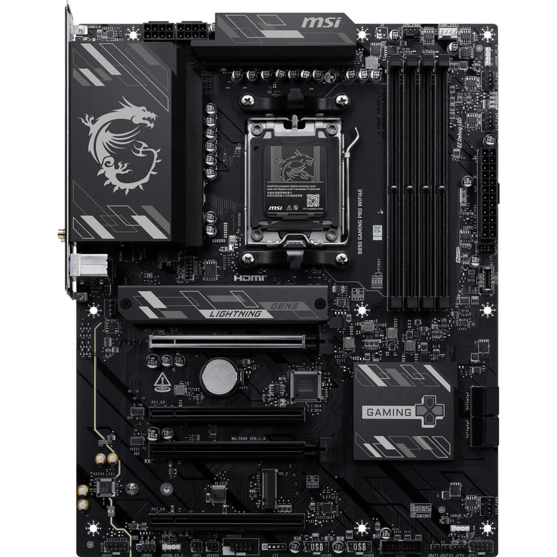 Load image into Gallery viewer, Msi b850 gaming pro wifi6e socket am5 moederbord (zwart, raid, 2.5gb-lan, wi-fi 6e, bt, sound, atx)
