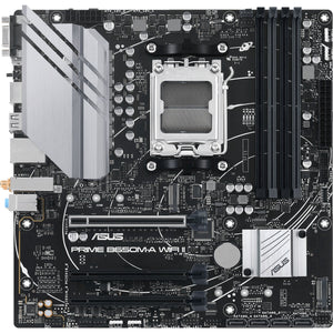 Asus prime b650m-a wifi ii socket am5 moederbord (zwart, raid, 2,5gb-lan, wlan, bt, sound, µatx)