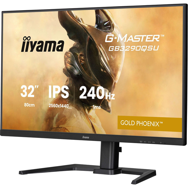 Load image into Gallery viewer, Iiyama g-master gold phoenix gb3290qsu-b1 31.5 gaming monitor (zwart (mat), 2x hdmi, displayport, 2x usb-a, 2x usb-b, 240 hz)
