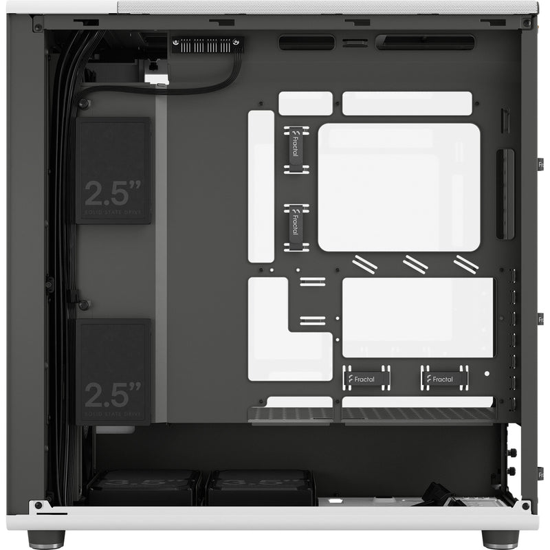 Cargue la imagen en el visor de la galería, Fractal design north xl rc chalk white tg clear midi tower behuizing (wit houtkleur | 2x usb-a | 1x usb-c | tempered glass)
