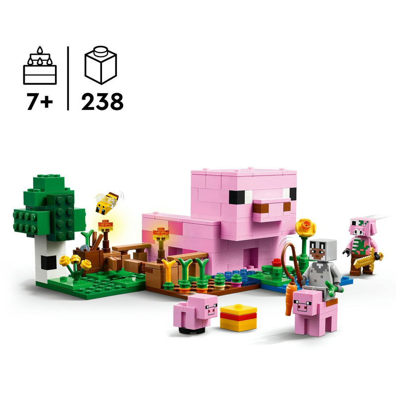 Load image into Gallery viewer, Lego minecraft 21268 het huis van het biggetje
