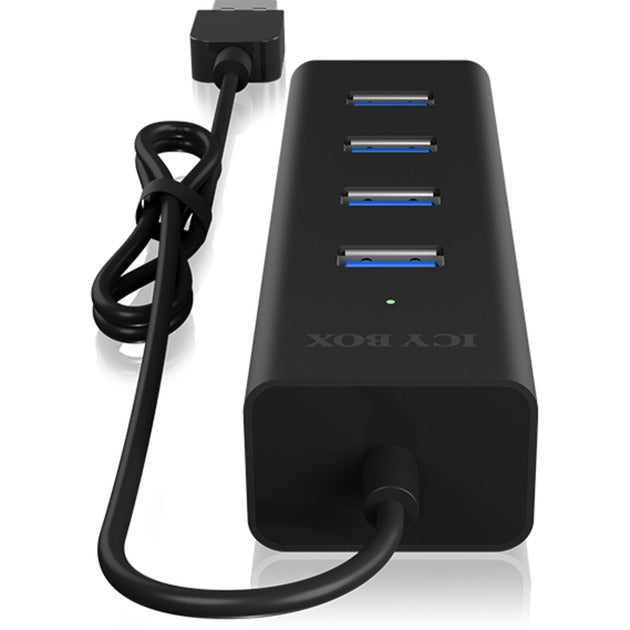 Load image into Gallery viewer, Icy box ib-hub1409-u3 4-port usb-hub (zwart)
