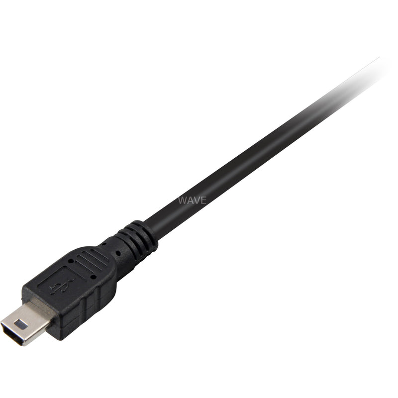 Load image into Gallery viewer, Delock 2x usb-a 2.0 male > usb mini 5-pin splitterkabel (zwart rood, 1 meter)
