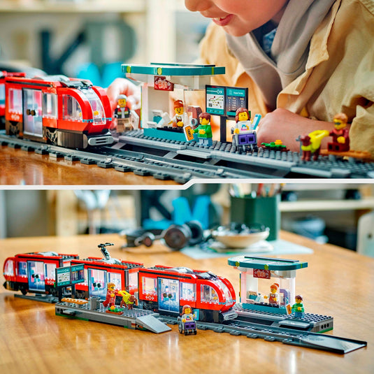 Lego city 60423 stadstram en station