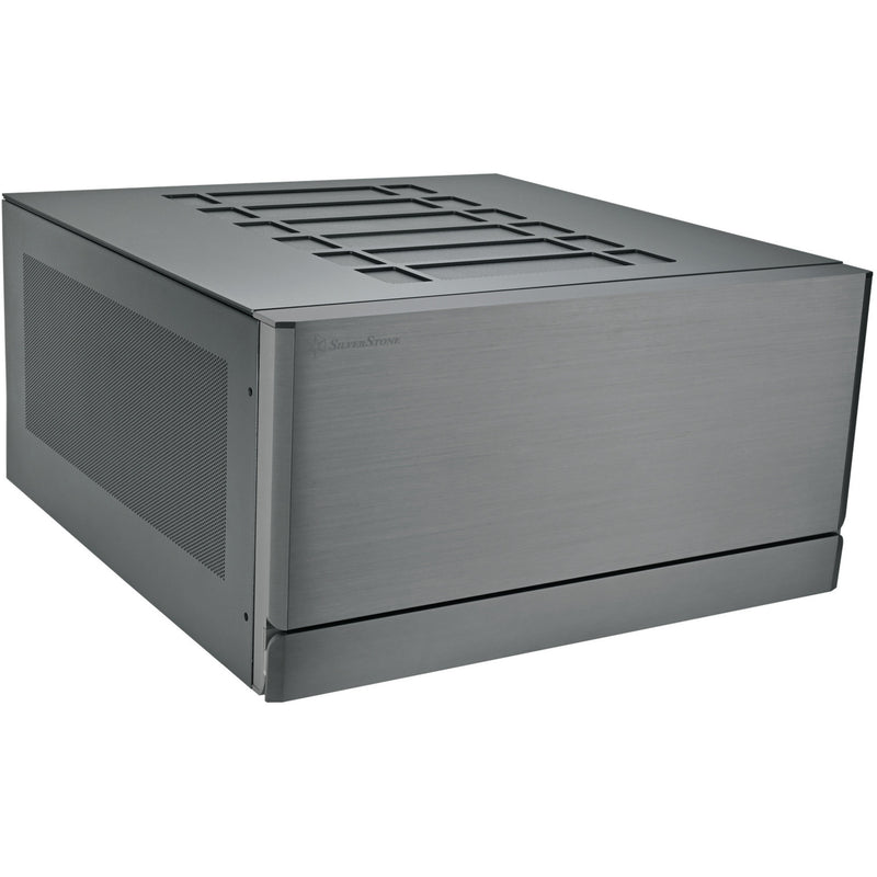 Load image into Gallery viewer, Silverstone crown 04 htpc behuizing (donkergrijs | 4x usb-a | 1x usb-c)
