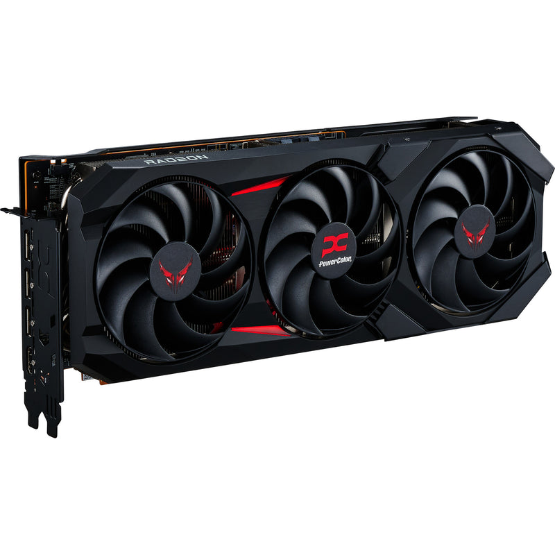 Afbeelding laden in galerijviewer, Powercolor radeon rx 9070 gre red devil 12gb gddr6 grafische kaart (zwart, rdna4, 3x displayport, 1x hdmi 2.1)
