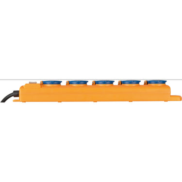 Brennenstuhl super-solid sl 554 de ip54 tafelcontactdozenblok 5-voudig geel blauw 2m h07rn-f3g1,5 met schakelaar