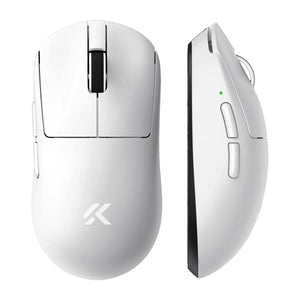 Mchose a7 v2 ultra gaming muis (wit, 42.000 dpi, 8k, 2.4 ghz bluetooth usb-c)