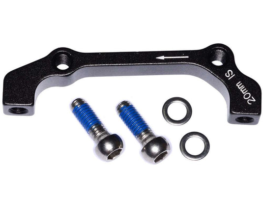 Sram avid adaptor 20 is for front 180mm rear 160mm