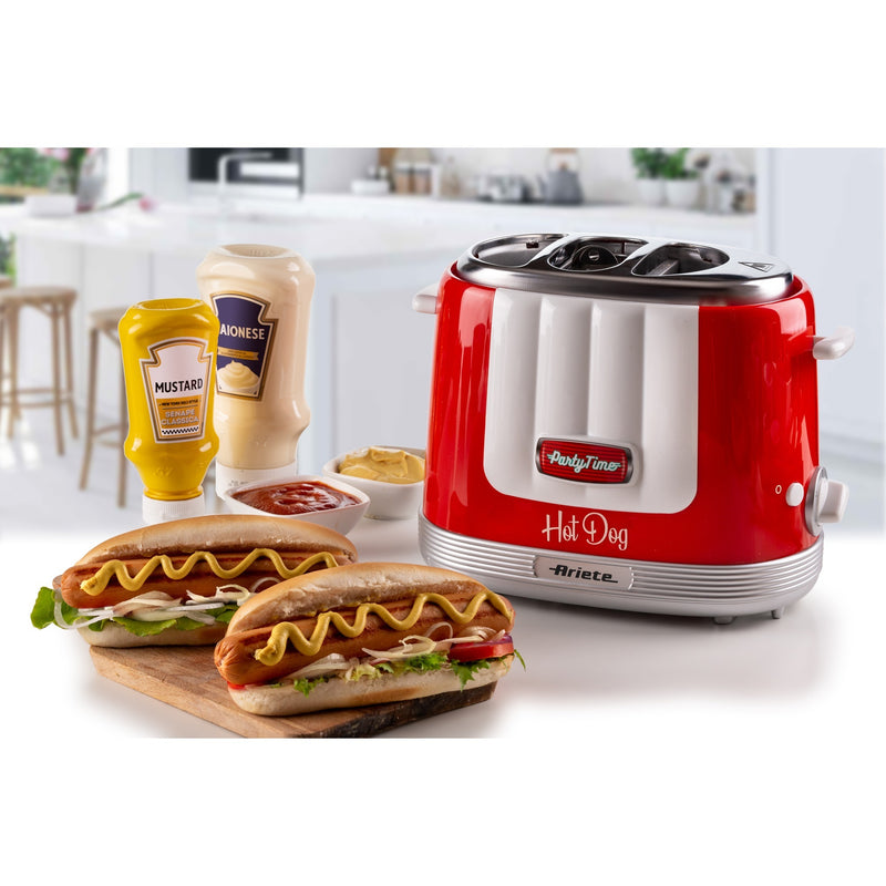 Load image into Gallery viewer, Ariete party time hotdogmaker 0206 00 hot dog maker (rood wit)
