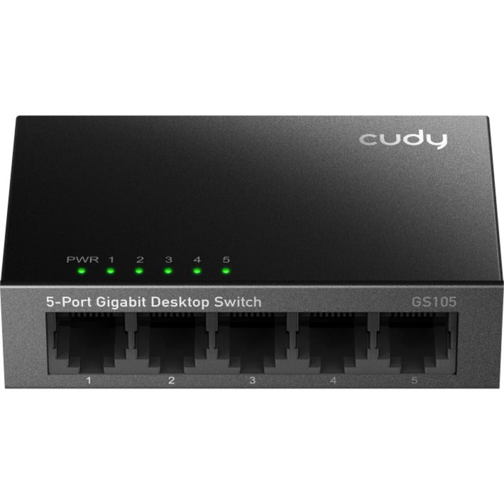 Afbeelding laden in galerijviewer, Cudy 5-port gigabit desktop metal switch (zwart)
