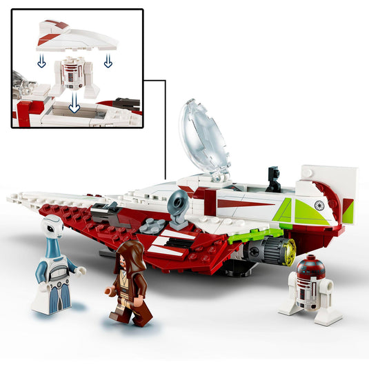 Lego star wars 75333 de jedi starfighter obi-wan kenobi