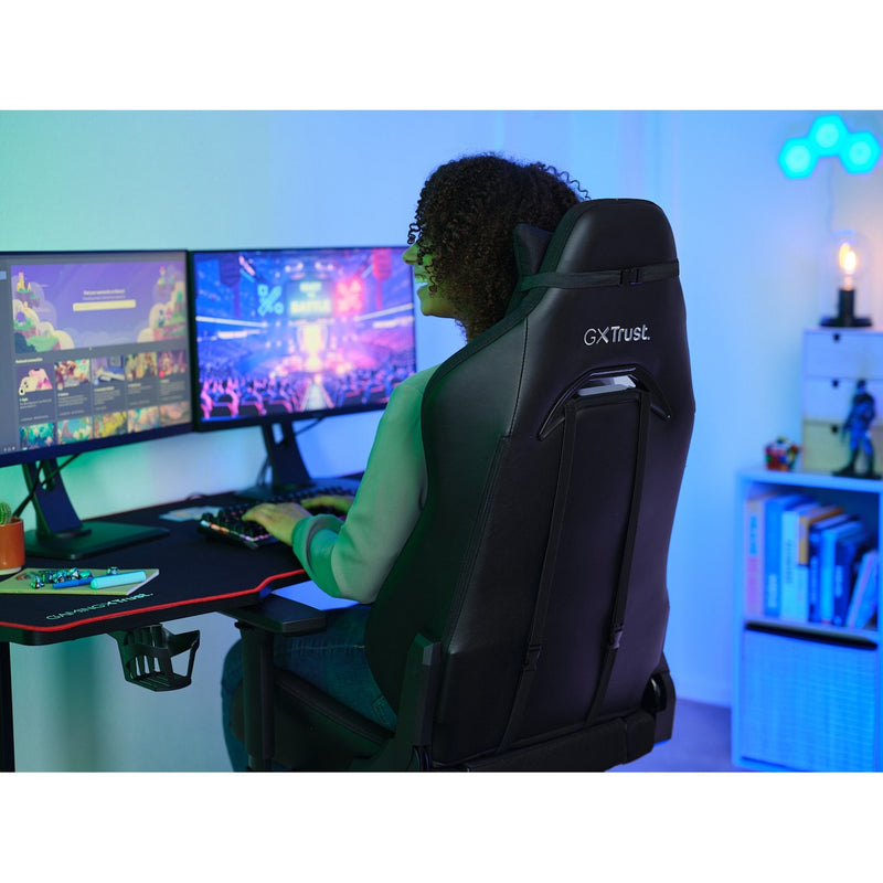 Afbeelding laden in galerijviewer, Trust gxt 714 ruya gamingstoel (zwart)
