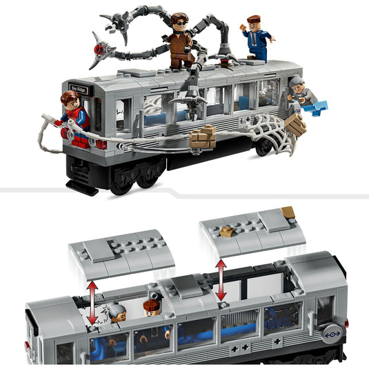 Lego marvel - spider-man vs. doc ock metroscène constructiespeelgoed (76321)