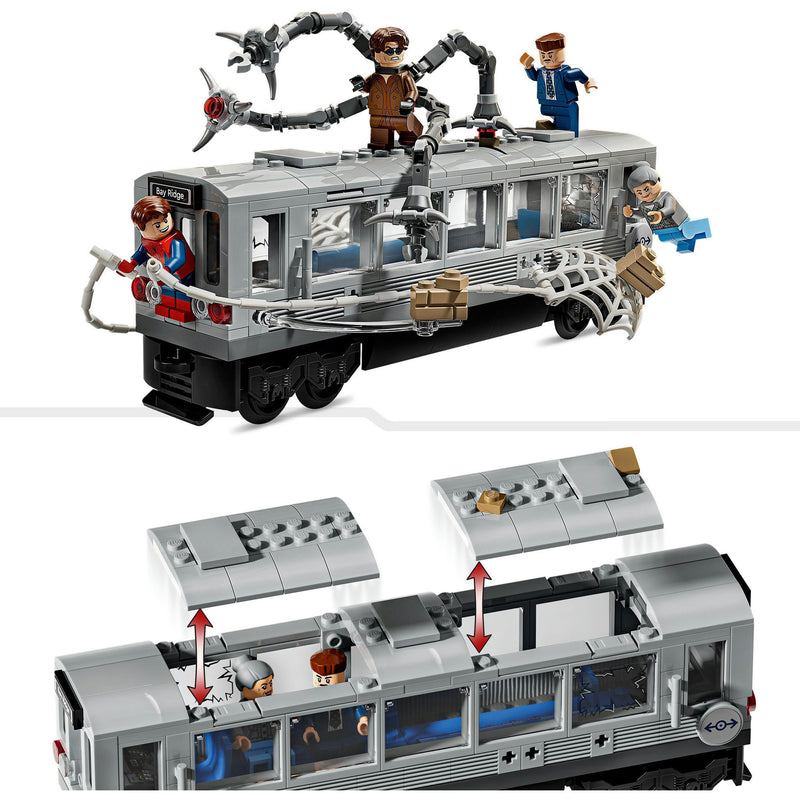 Afbeelding laden in galerijviewer, Lego marvel - spider-man vs. doc ock metroscène constructiespeelgoed (76321)
