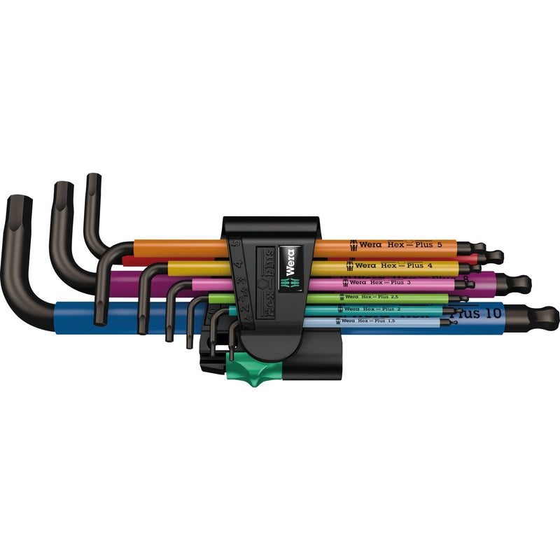 Load image into Gallery viewer, Wera 950 spkl 9 sm n multicolour stiftsleutelset, metrisch, blacklaser, 9 -delig - 1 stuk(s) - 05073593001
