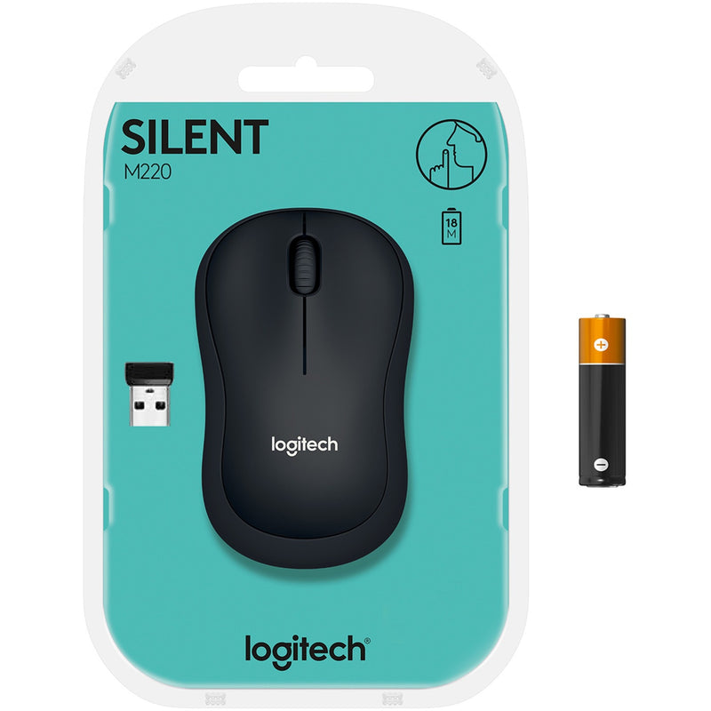 Afbeelding laden in galerijviewer, Logitech m220 silent muis (grijs, 1000 dpi)
