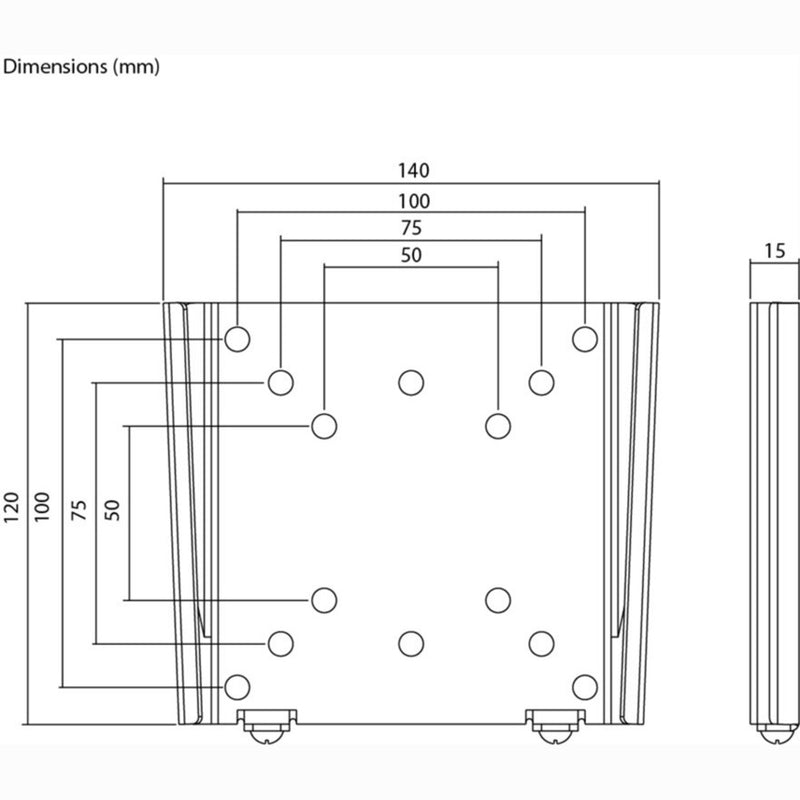 Load image into Gallery viewer, Goobay tv wall mount caravan fixed (s), 13 to 27 inch wandmontage (zwart)
