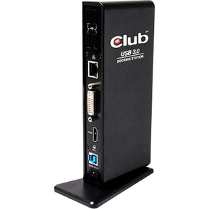 Club 3d usb gen 1 type a dual display docking station (zwart, csv-3242hd, retail)