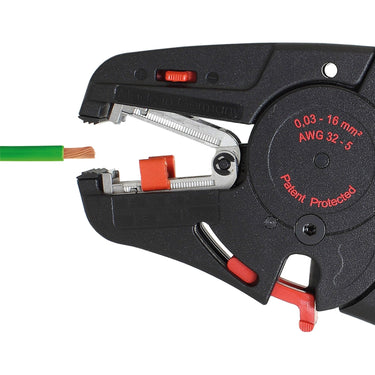 Wiha afstripgereedschap automatisch striptang (zwart rood)