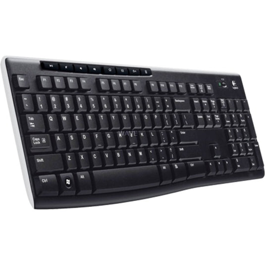 Logitech wireless keyboard k270 (zwart, eu lay-out (qwerty), rubberdome)